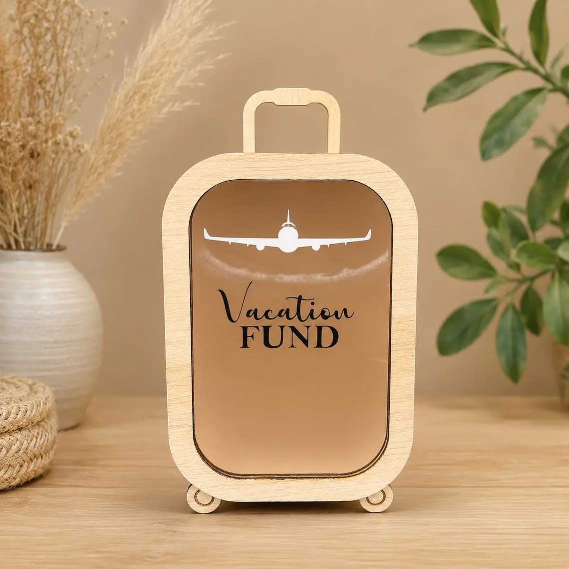 Mealheiro “Vacation Fund”  em Formato de Trolley  1