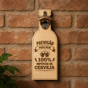 Abre-Cápsulas de Parede “Previsão de Cerveja”