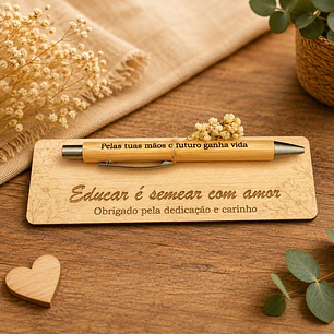 Caneta Personalizada “Educar é Semear com Amor”
