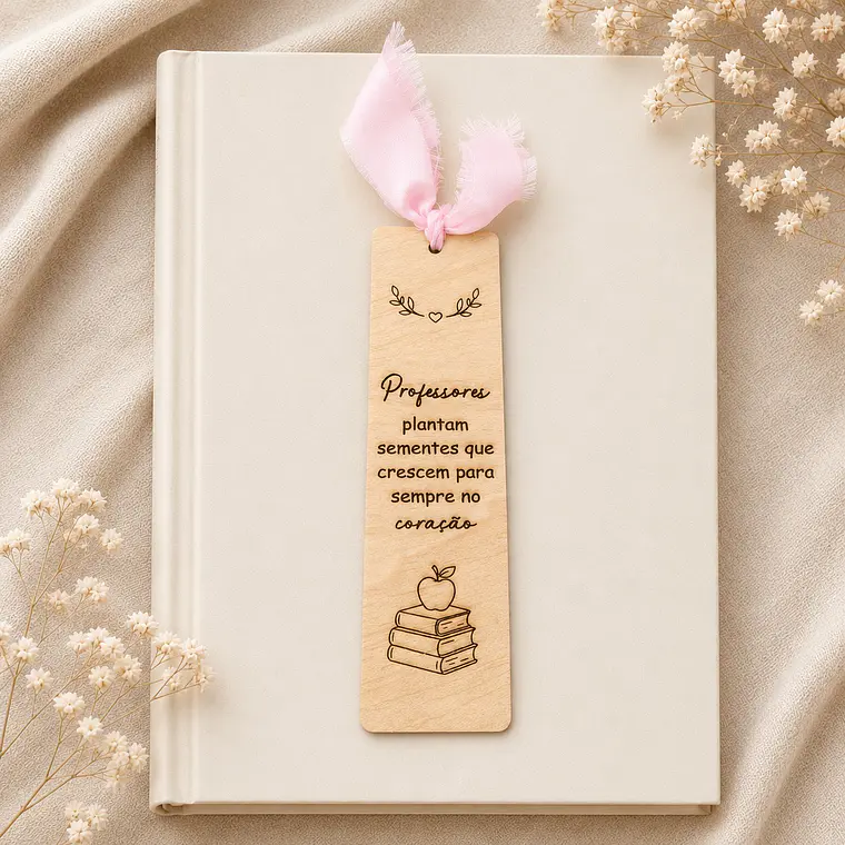 Marcador de Livros Personalizado para Professores 1