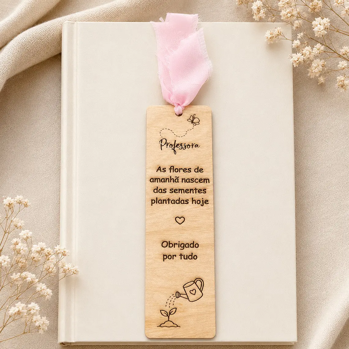 Marcador de Livros Personalizado para Professora 1