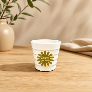 Vaso Personalizado com Placa “Obrigado por Tudo”