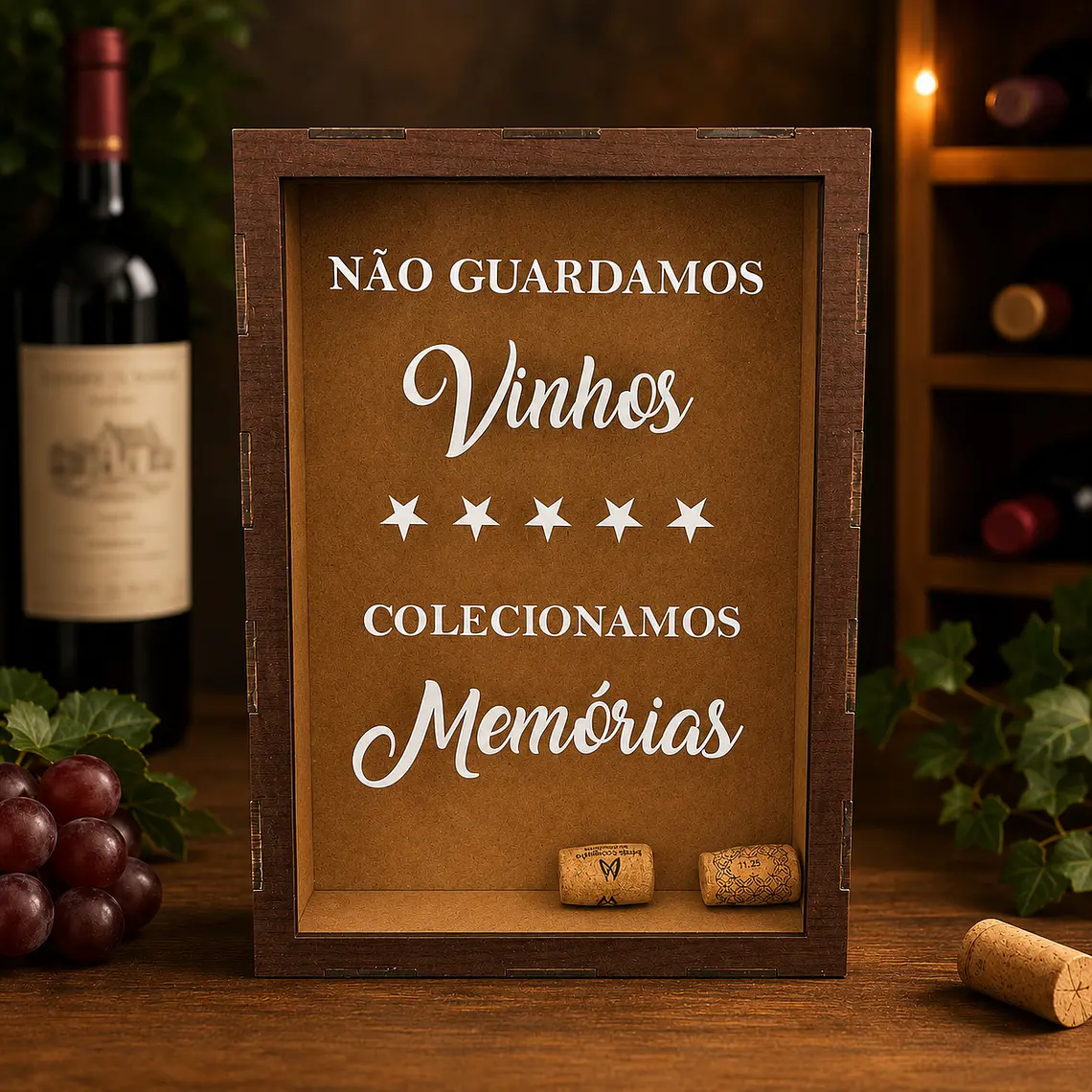 Caixa Guarda-Rolhas de Vinho Personalizada 2