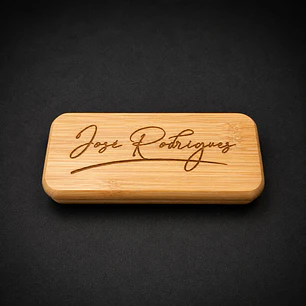 Saca-Rolhas em Bambu com Caixa Personalizada