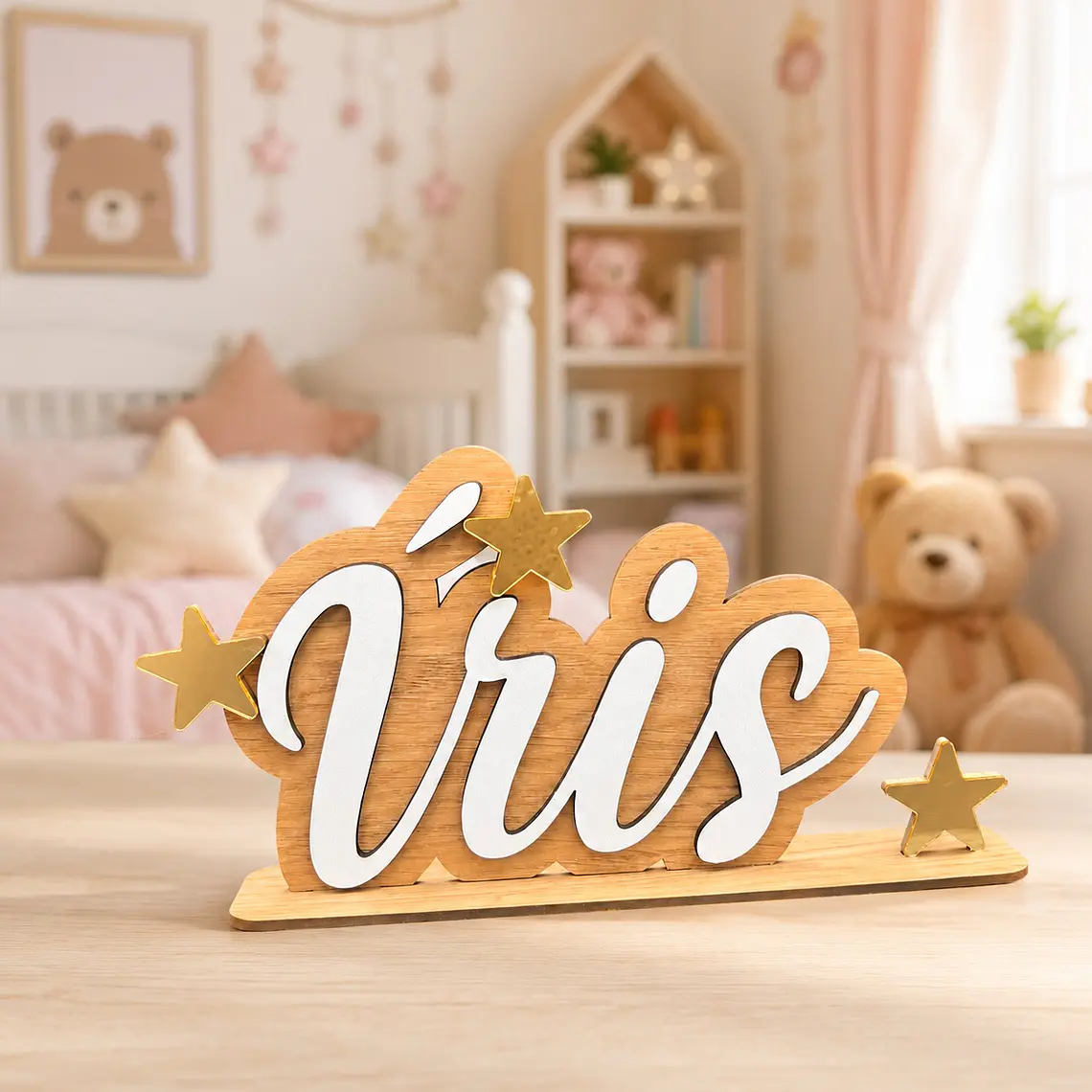 Nome Decorativo Infantil com Estrelas 1