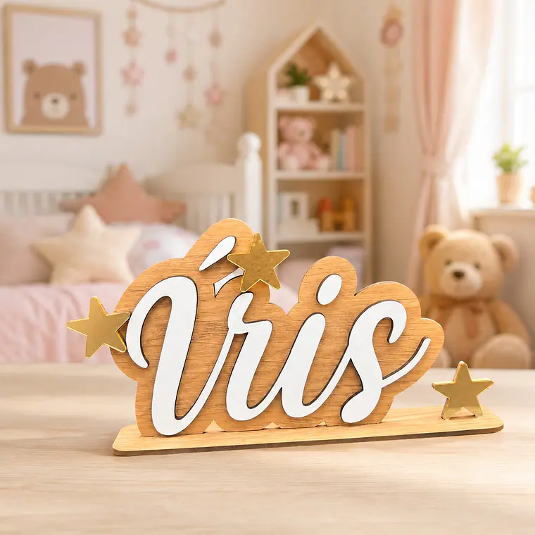 Nome Decorativo Infantil com Estrelas 1