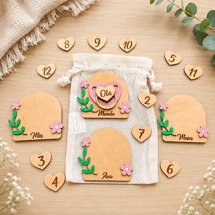 Conjunto de Milestones Personalizados para Bebé