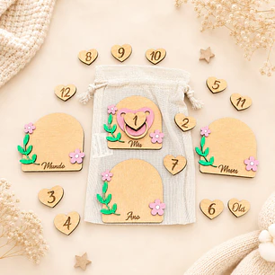 Conjunto de Milestones Personalizados para Bebé