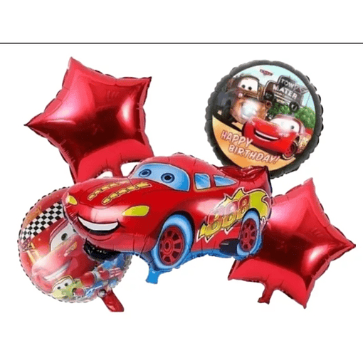 Set de Globos Cars Rayo Mcquenn 