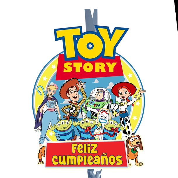 Piñata Toy Story 2d Imagen ambos Lados