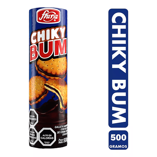 Galletas Sandwich Chiky Bum, Fruna - Paquete De 500gr (16u)