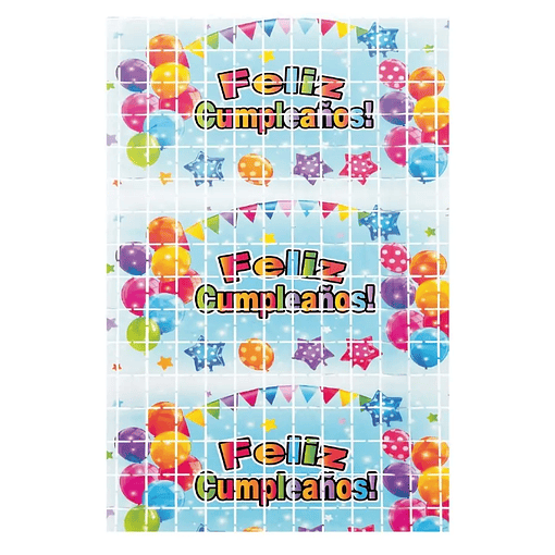 Estampada cumpleaños celeste