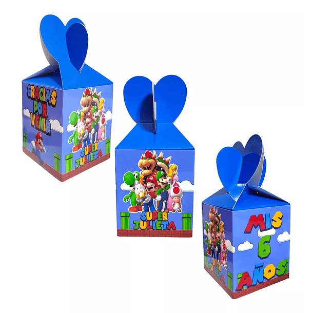 Caja Personalizada Estilo Caramelera Super Mario Bross