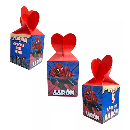 Caja Personalizada Estilo Caramelera Spiderman