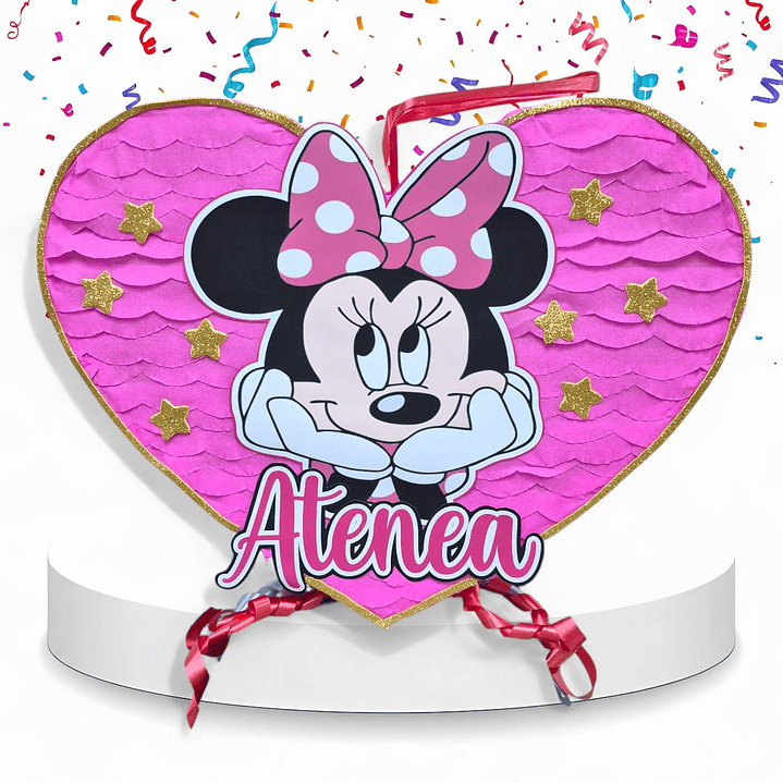 Piñata corazón 50cm Minnie  1