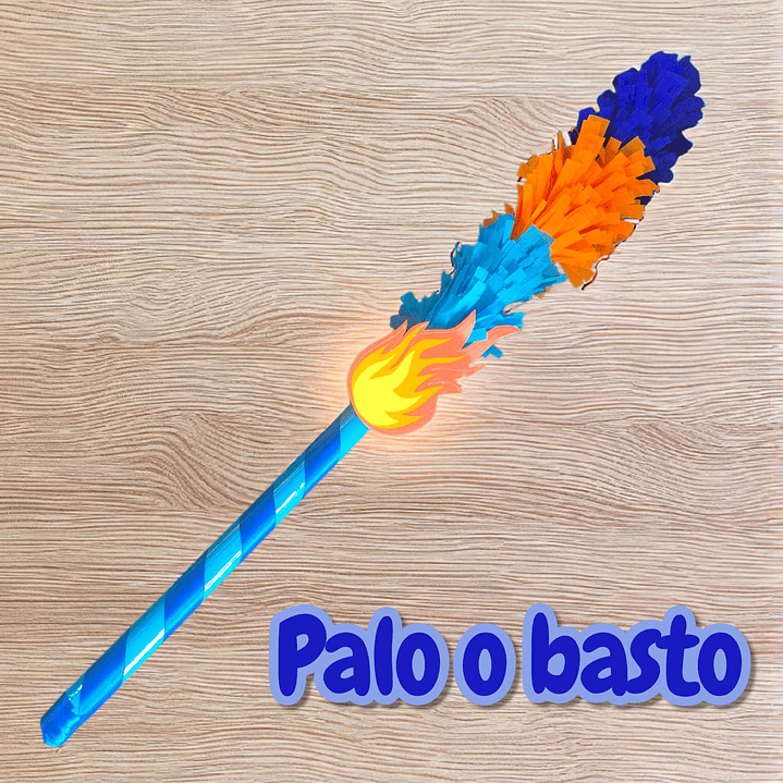 Palo o Basto decorado para Piñata  1