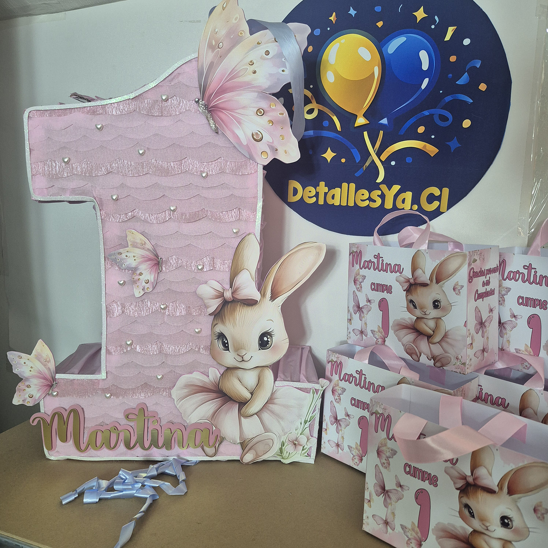 Piñata Coneja númerica  1