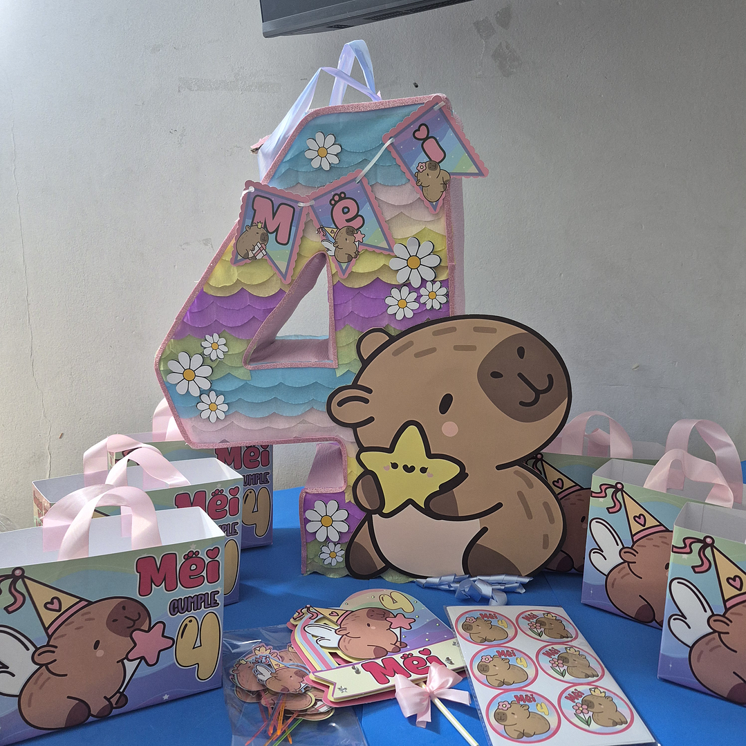 Piñata Capibara Numéricas  1
