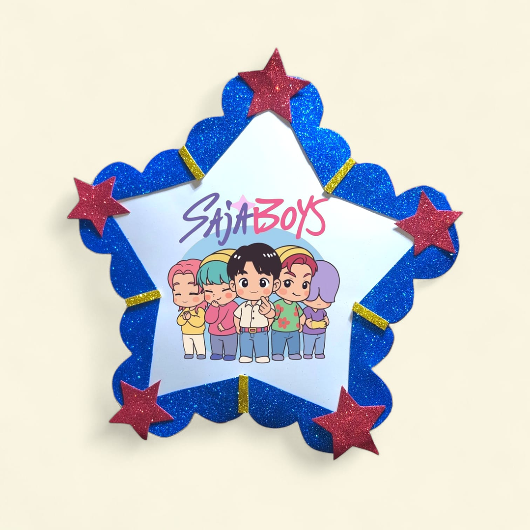 Piñata Saja Boys estrella  1