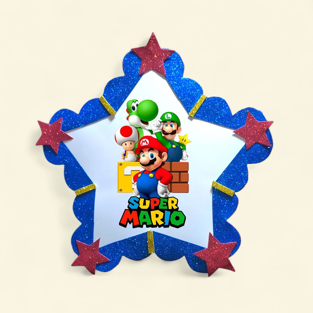 Piñata Super Mario Bross Estrella  1