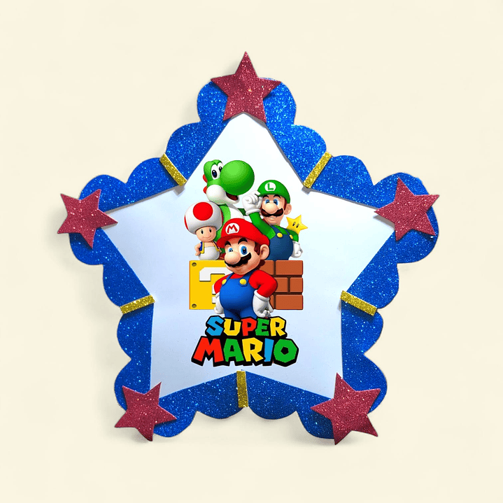 Piñata Super Mario Bross Estrella  1