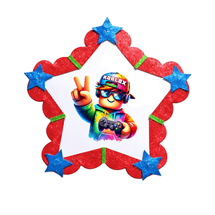Piñata Roblox estrella 