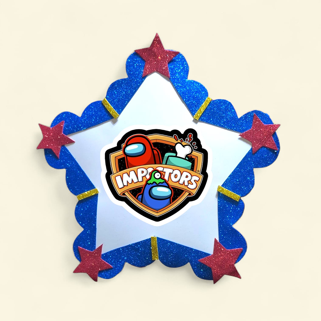 Piñata Among Us estrella  1