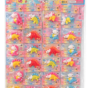 Squichy Dinosaurio x24 piezas chicas 