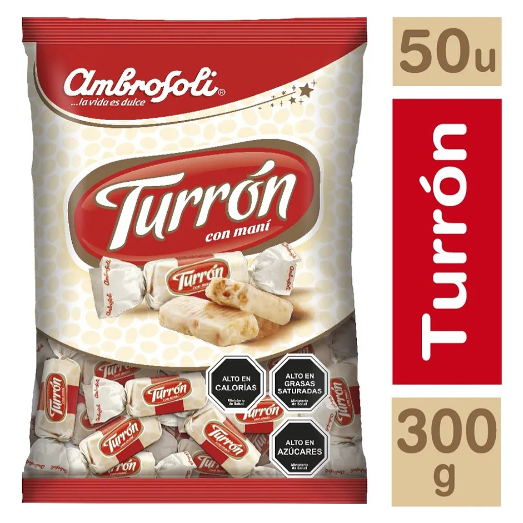 Mini turron 300 gramos Ambrosoli 1