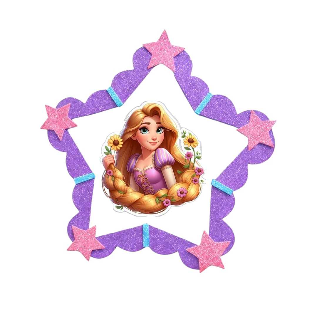 Piñata Rapunzel estrella  1