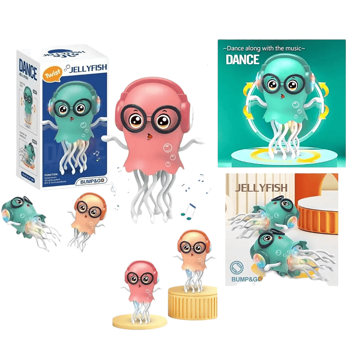 Pulpo bailarín interactivo con música y Luz  1