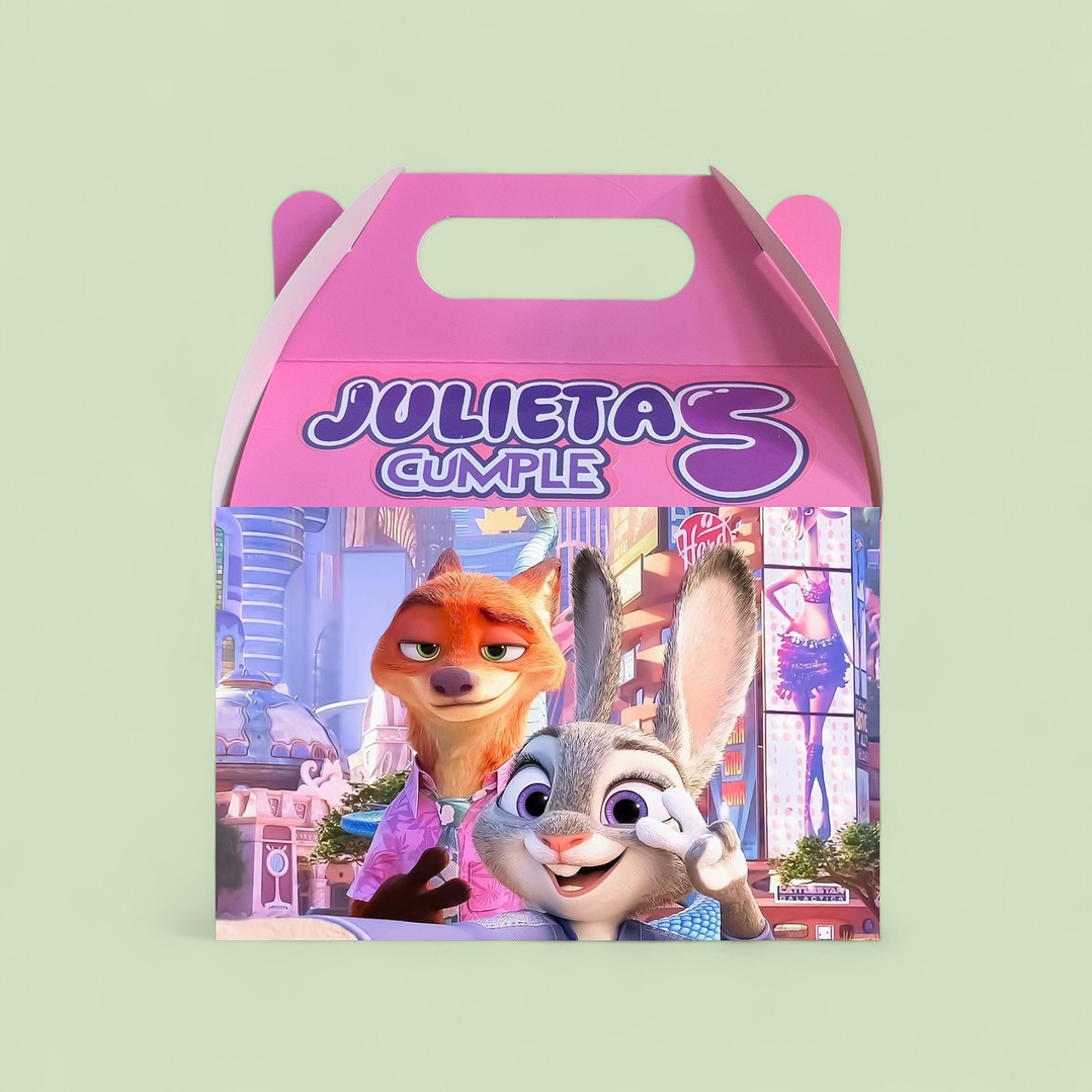 Cajas Zootopia 2 personalizadas  1