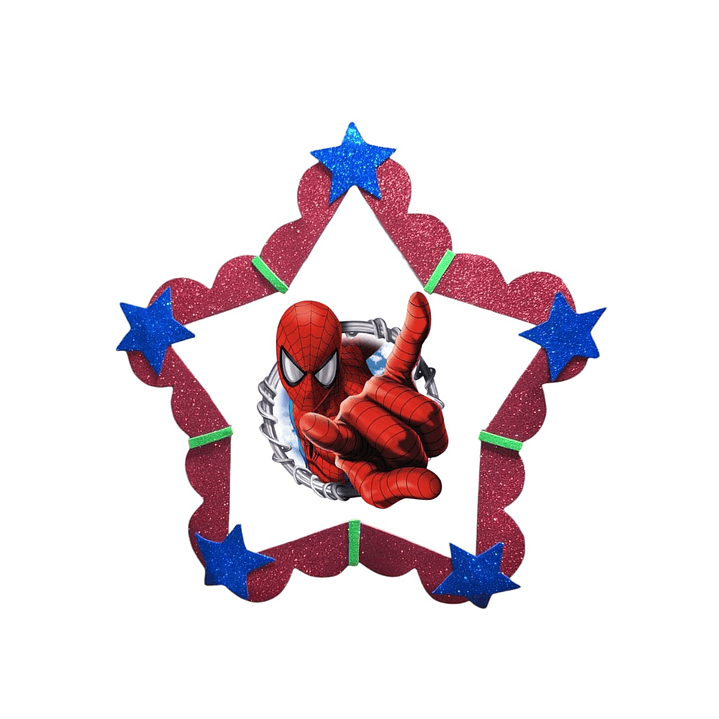 Piñata Spiderman estrella  1