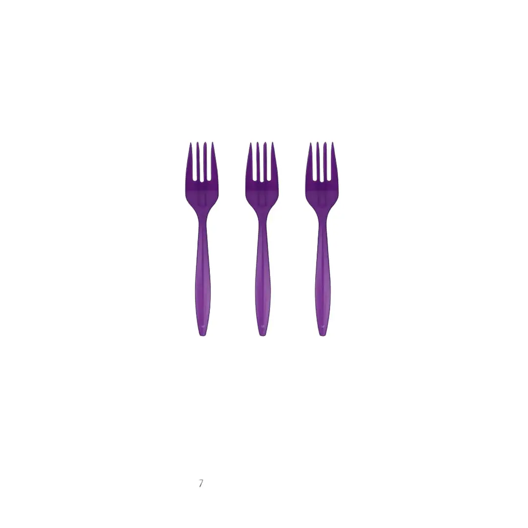 Tenedor plástico 20 unidades  4