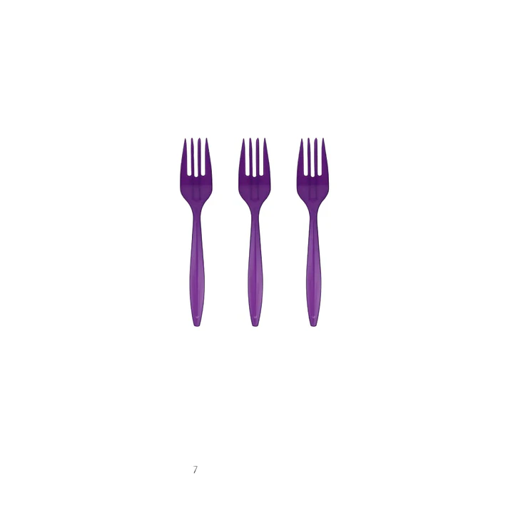 Tenedor plástico 20 unidades  4