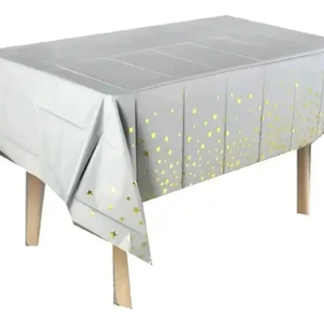 Mantel Plastico Estrellas doradas 3