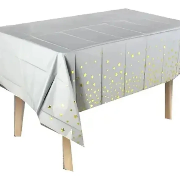 Mantel Plastico Estrellas doradas 3