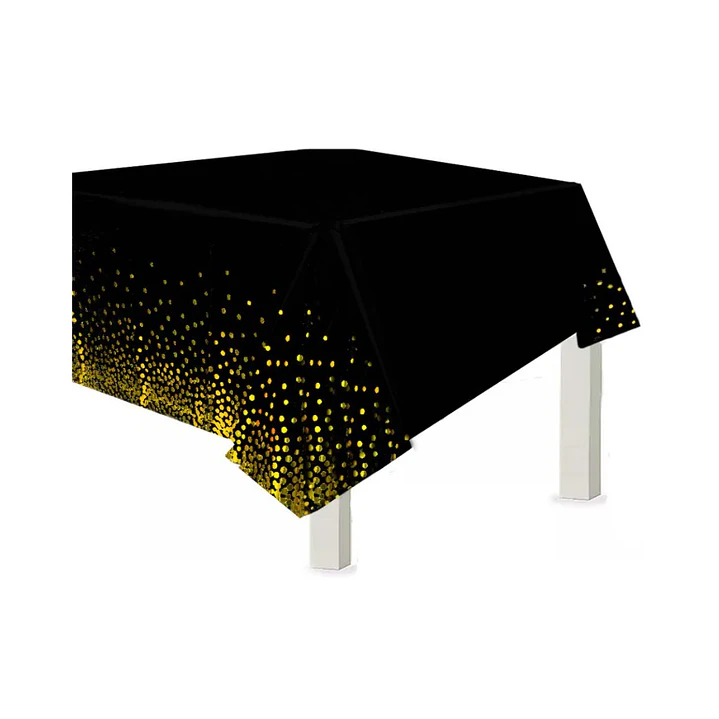 Mantel Plastico Estrellas doradas 4