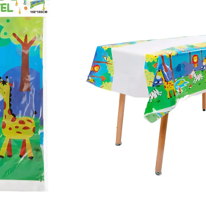 Mantel Plástico Animalitos 137*183 3
