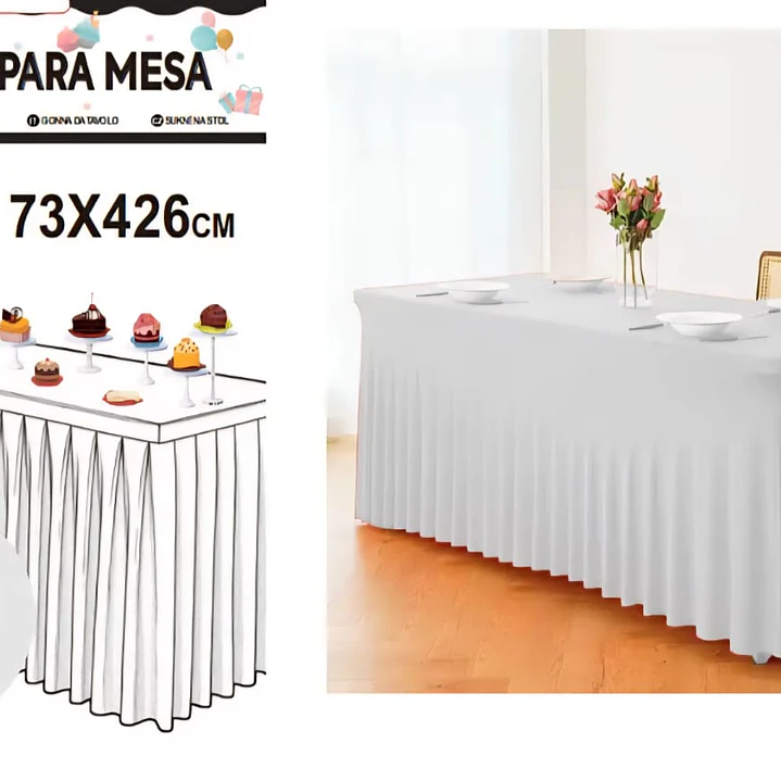 Faldón para mesa Plástico 10