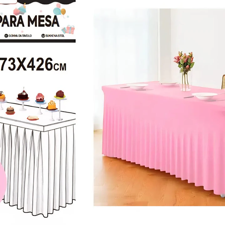 Faldón para mesa Plástico 12