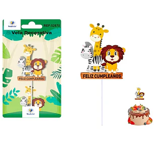 Vela animalitos de la selva 