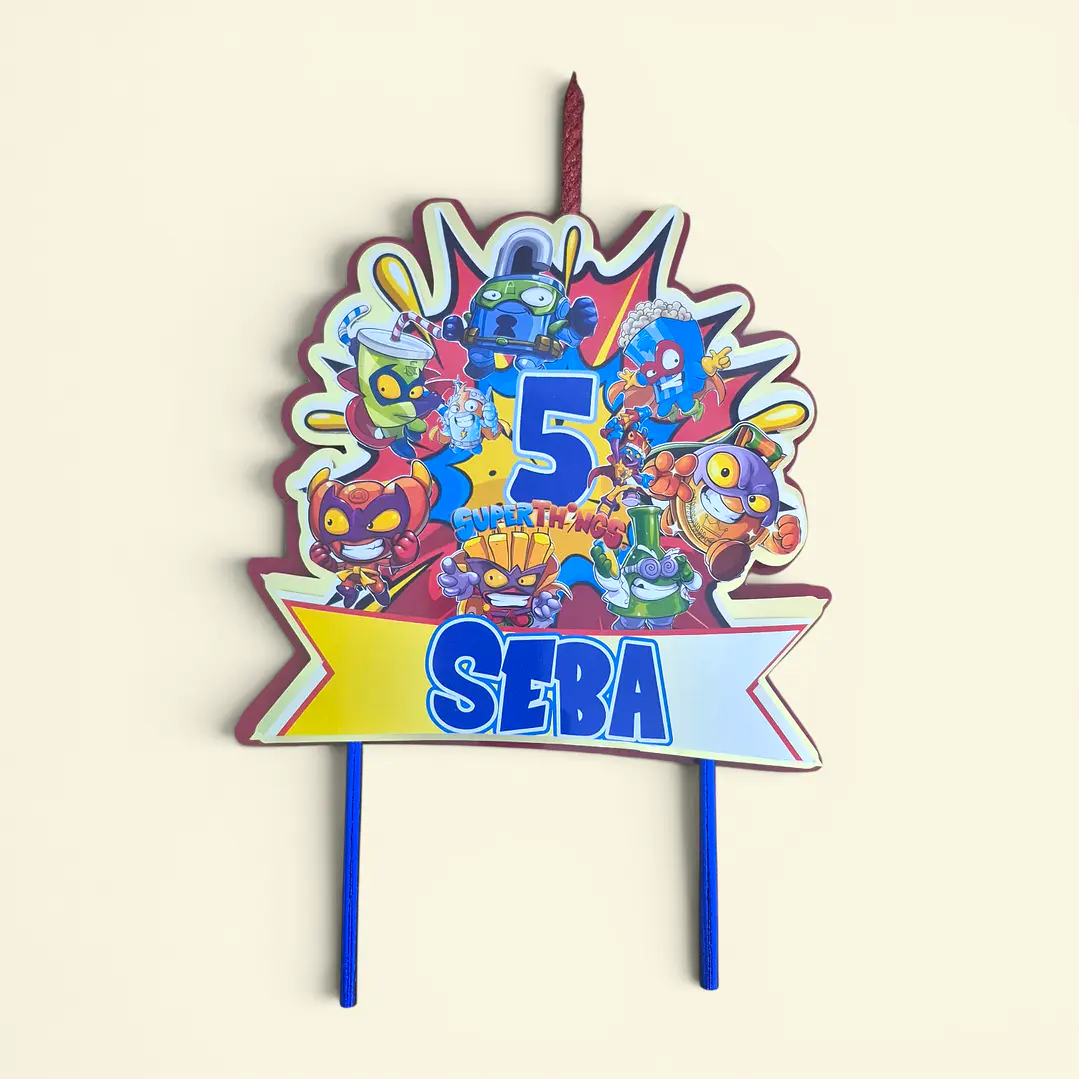 Topper para torta Personalizado temática a elección  1