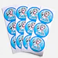 Stickers 5x5 12 unidades stitch - Miniatura 2