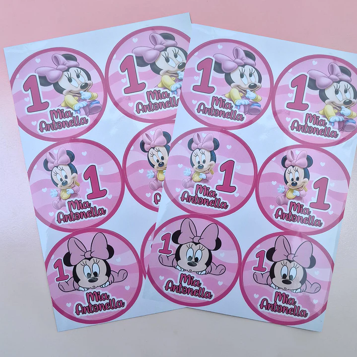 Stickers 5x5 12 unidades stitch 3