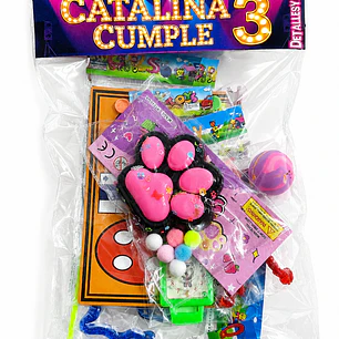 Bolsita sorpresa de juguetes personalizada 