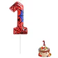 Vela Spiderman 9cm - Miniatura 1