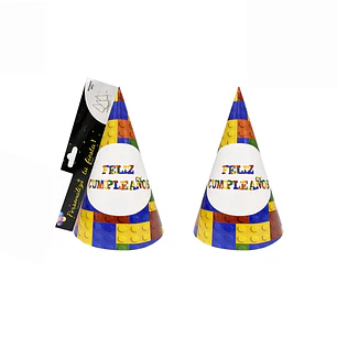 Gorro Lego cumpleaños X6 