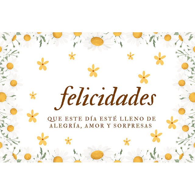 Tarjeta Felicidades