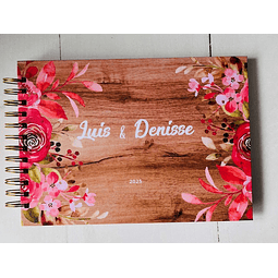 Libro De buenos Deseos Boda interior Kraft